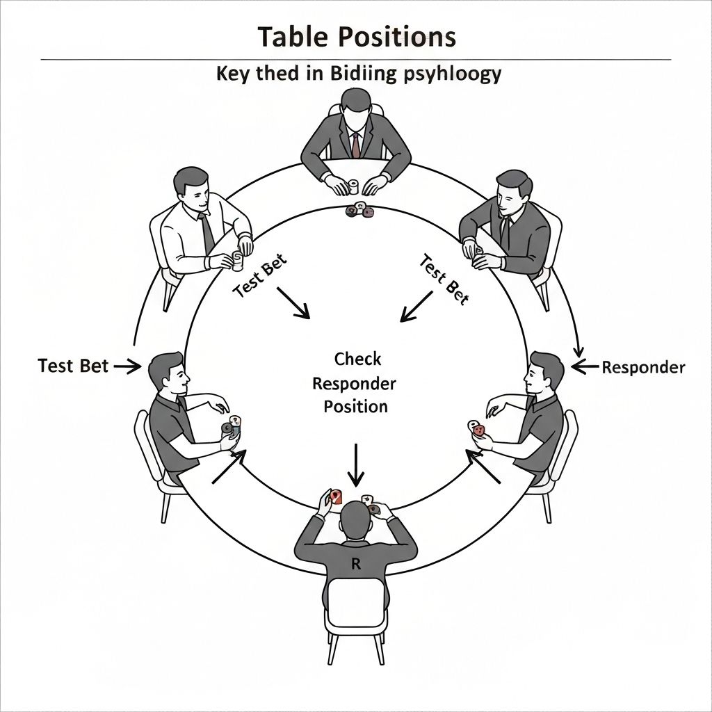 Bidding table showing tempo and support decisions.